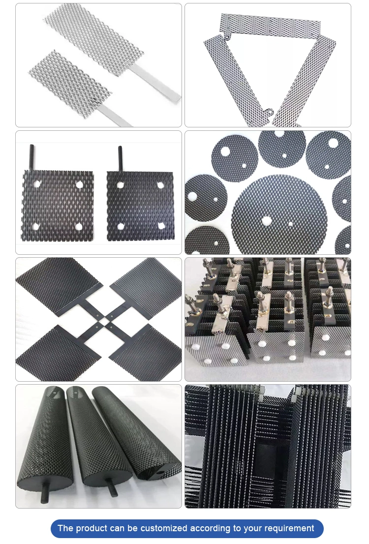 Ruthenium Iridium Oxides Coated Titanium Electrode Mesh for Chlorine Generator